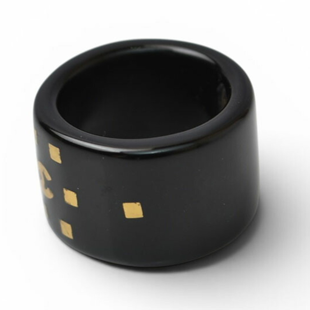 CHANEL Black Logo Ring - Picture 3 of 6